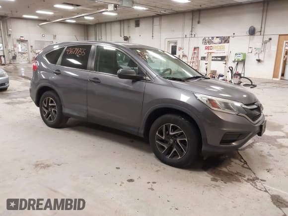 ✅ 2016 Honda CR-V SE • VIN: 5J6RM4H43GL069004 • Lot: 43679755. Listed on IAAI with 265,563 mi. Free auction sales archive from the USA and detailed vehicle history report at DreamBid. Image 1.