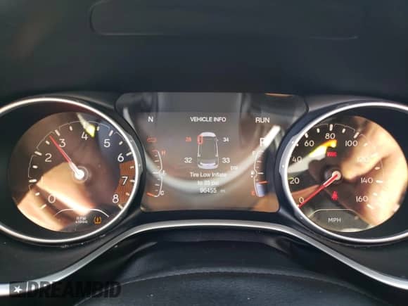 2018 Jeep Compass Limited с VIN 3C4NJDCB1JT354394, выставлен на аукционе Copart как лот 71119845 с пробегом 96 455 миль миль и Списание • Salvage title. История ставок и продаж доступна на DreamBid. Изображение 9.