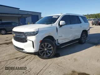 2022 Chevrolet Tahoe LT z VIN 1GNSKNKD7NR246182, wystawiony jako Copart lot #71701095 z przebiegiem 39 284 mil mil oraz Szkoda całkowita • Salvage title. Historia ofert i sprzedaży dostępna na DreamBid. Obrazek 1.