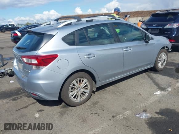✅ 2018 Subaru Impreza Premium • VIN: 4S3GTAD63J3705501 • Лот: 43359124. Опубликован ранее на IAAI с пробегом 128 534 миль. Бесплатный доступ к архиву аукционных продаж из США и подробный отчёт об истории автомобиля на DreamBid. Изображение 4.