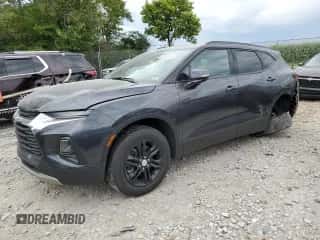 2022 Chevrolet Blazer LT with VIN 3GNKBCR4XNS220523, listed as a Copart auction lot 67065054 with 45,215 mi miles and Salvage title. Bid and sale history available at DreamBid. Image 1.