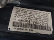 ✅ 1997 Honda Accord LX • VIN: JHMCD5632VC001283 • Lot: 43635230. Listed on IAAI with 139,296 mi. Free auction sales archive from the USA and detailed vehicle history report at DreamBid. Image 9.