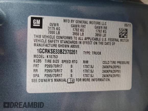 2011 Chevrolet Silverado 1500 LT z VIN 1GCRKSE33BZ370261, wystawiony jako Copart lot #84902345 z przebiegiem 207 304 mil mil oraz Szkoda całkowita • Salvage title. Historia ofert i sprzedaży dostępna na DreamBid. Obrazek 13.