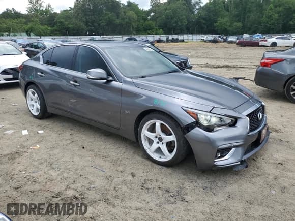 ✅ 2019 Infiniti Q50 Signature Edition • VIN: JN1EV7AR2KM555978 • Lot: 64946075. Listed on Copart with 55,583 mi. Free auction sales archive from the USA and detailed vehicle history report at DreamBid. Image 4.