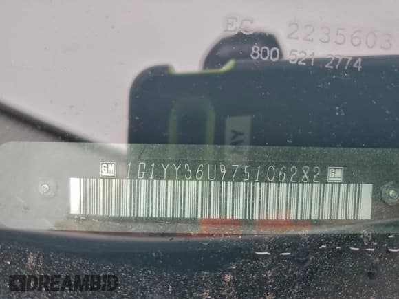 ✅ 2007 Chevrolet Corvette • VIN: 1G1YY36U975106282 • Lot: 96610115. Wystawiony na Copart z przebiegiem 34 718 mil. Bezpłatny archiwum sprzedaży aukcyjnych z USA i szczegółowy raport historii pojazdu na DreamBid. Zdjęcie 12.