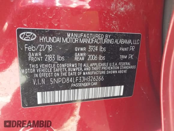 ✅ 2018 Hyundai Elantra SEL • VIN: 5NPD84LF3JH326266 • Lot: 43644544. Wystawiony na IAAI z przebiegiem 118 257 mil. Bezpłatny archiwum sprzedaży aukcyjnych z USA i szczegółowy raport historii pojazdu na DreamBid. Zdjęcie 9.