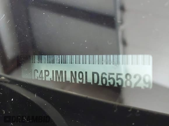 ✅ 2020 Jeep Cherokee Altitude • VIN: 1C4PJMLN9LD655829 • Lot: 42837667. Wystawiony na IAAI z przebiegiem 212 893 mil. Bezpłatny archiwum sprzedaży aukcyjnych z USA i szczegółowy raport historii pojazdu na DreamBid. Zdjęcie 9.