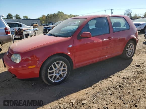 ✅ 2001 Volkswagen Golf GTI • VIN: 9BWPG61J914061447 • Lot: 75883134. Listed on Copart with 166,802 mi. Free auction sales archive from the USA and detailed vehicle history report at DreamBid. Image 1.