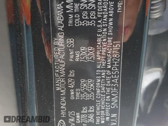 ✅ 2023 Hyundai Tucson SEL • VIN: 5NMJF3AE5PH287151 • Lot: 76327654. Wystawiony na Copart z przebiegiem 8 654 mil. Bezpłatny archiwum sprzedaży aukcyjnych z USA i szczegółowy raport historii pojazdu na DreamBid. Zdjęcie 13.