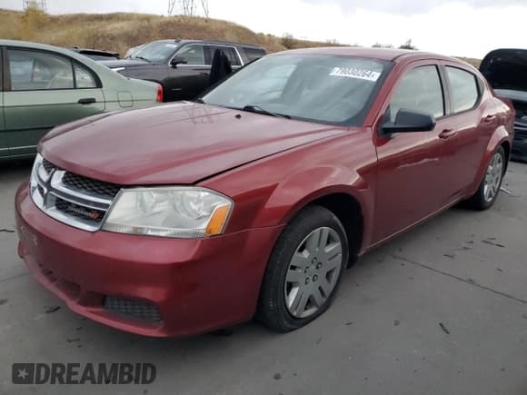 ✅ 2014 Dodge Avenger SE • VIN: 1C3CDZAB0EN214815 • Лот: 79030264. Опубликован ранее на Copart с пробегом 136 995 миль. Бесплатный доступ к архиву аукционных продаж из США и подробный отчёт об истории автомобиля на DreamBid. Изображение 1.