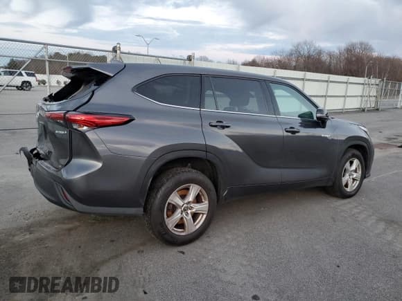✅ 2021 Toyota Highlander Hybrid LE • VIN: 5TDZARAH0MS507691 • Lot: 87076294. Listed on Copart with 88,114 mi. Free auction sales archive from the USA and detailed vehicle history report at DreamBid. Image 3.