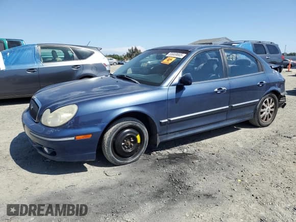 ✅ 2003 Hyundai Sonata GLS • VIN: KMHWF35H33A895678 • Lot: 55669665. Listed on Copart with 106,838 mi. Free auction sales archive from the USA and detailed vehicle history report at DreamBid. Image 1.