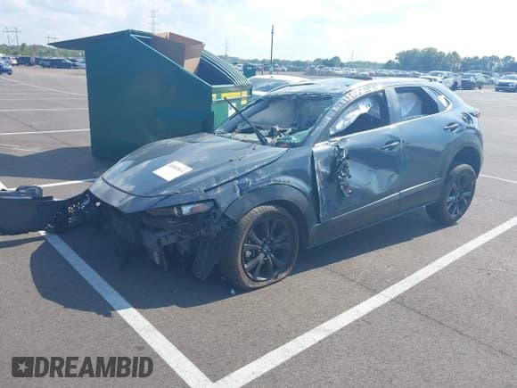 ✅ 2025 Mazda CX-30 S Carbon Edition • VIN: 3MVDMBCM7SM796485 • Лот: 43187011. Опубликован ранее на IAAI с пробегом 15 145 миль. Бесплатный доступ к архиву аукционных продаж из США и подробный отчёт об истории автомобиля на DreamBid. Изображение 2.