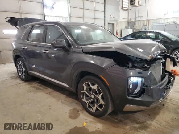 ✅ 2022 Hyundai Palisade Calligraphy • VIN: KM8R7DHE9NU442183 • Lot: 59050414. Listed on Copart with 25,943 mi. Free auction sales archive from the USA and detailed vehicle history report at DreamBid. Image 4.