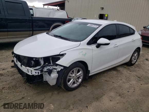 ✅ 2017 Chevrolet Cruze LT • VIN: 3G1BE6SM6HS591557 • Lot: 50567373. Listed on Copart with 92,644 mi. Free auction sales archive from the USA and detailed vehicle history report at DreamBid. Image 1.