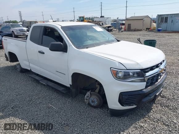 ✅ 2021 Chevrolet Colorado 4WD Work Truck • VIN: 1GCHTBEA0M1291428 • Лот: 42870554. Опубликован ранее на IAAI с пробегом Не указан. Бесплатный доступ к архиву аукционных продаж из США и подробный отчёт об истории автомобиля на DreamBid. Изображение 1.