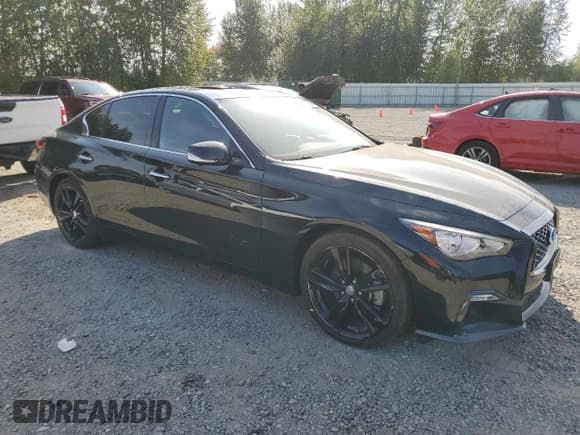 ✅ 2021 Infiniti Q50 Signature Edition • VIN: JN1EV7CR4MM755874 • Lot: 71936345. Listed on Copart with 28,222 mi. Free auction sales archive from the USA and detailed vehicle history report at DreamBid. Image 4.