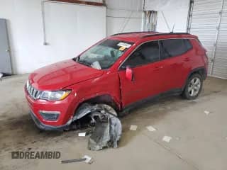 2021 Jeep Compass Latitude with VIN 3C4NJDBB8MT557207, listed as a Copart auction lot 64780945 with Not provided miles and Salvage title. Bid and sale history available at DreamBid. Image 1.