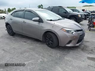 ✅ 2016 Toyota Corolla LE Plus • VIN: 2T1BURHE3GC657392 • Lot: 43569910. Listed on IAAI with 139,294 mi. Free auction sales archive from the USA and detailed vehicle history report at DreamBid. Image 1.