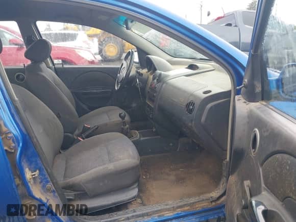 2007 Chevrolet Aveo LS with VIN KL1TD66607B777199, listed as a IAAI auction lot 42232845 with 255,666 mi miles and . Bid and sale history available at DreamBid. Image 5.