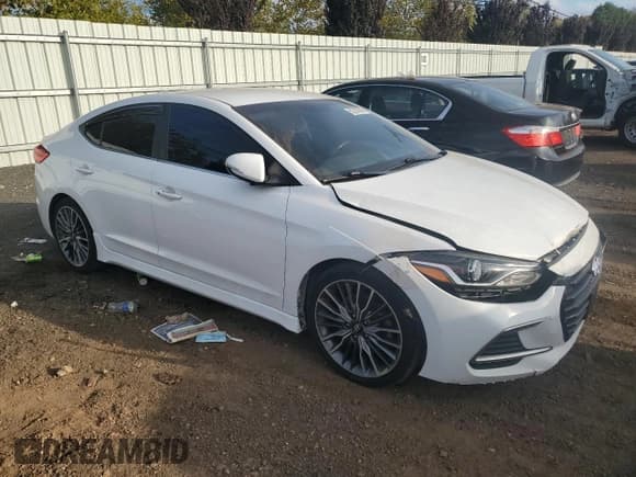 ✅ 2017 Hyundai Elantra Sport • VIN: KMHD04LB3HU332133 • Lot: 82200305. Listed on Copart with 112,367 mi. Free auction sales archive from the USA and detailed vehicle history report at DreamBid. Image 4.