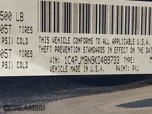 ✅ 2019 Jeep Cherokee Trailhawk Elite • VIN: 1C4PJMBN9KD489733 • Лот: 39190039. Опубликован ранее на IAAI с пробегом 30 039 миль. Бесплатный доступ к архиву аукционных продаж из США и подробный отчёт об истории автомобиля на DreamBid. Изображение 9.