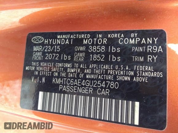 ✅ 2016 Hyundai Veloster Turbo Rally Edition • VIN: KMHTC6AE4GU254780 • Lot: 41370390. Wystawiony na IAAI z przebiegiem Nie podano. Bezpłatny archiwum sprzedaży aukcyjnych z USA i szczegółowy raport historii pojazdu na DreamBid. Zdjęcie 9.