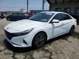 2023 Hyundai Elantra Blue with VIN KMHLM4AJ0PU045079, listed as a Copart auction lot 64683345 with 76,047 mi miles and Salvage title. Bid and sale history available at DreamBid. Image 1.