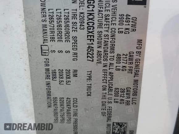 ✅ 2014 Chevrolet Silverado 2500HD LT • VIN: 1GC1KXCGXEF145227 • Лот: 66127625. Опубликован ранее на Copart с пробегом 104 198 миль. Бесплатный доступ к архиву аукционных продаж из США и подробный отчёт об истории автомобиля на DreamBid. Изображение 12.