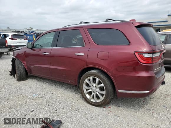✅ 2017 Dodge Durango Citadel • VIN: 1C4RDJEG6HC806023 • Lot: 53394455. Listed on Copart with 118,803 mi. Free auction sales archive from the USA and detailed vehicle history report at DreamBid. Image 2.