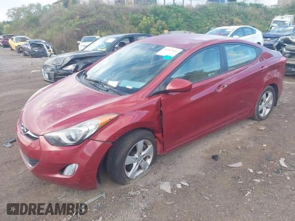 ✅ 2012 Hyundai Elantra GLS • VIN: KMHDH4AE5CU469704 • Lot: 43367161. Listed on IAAI with 141,285 mi. Free auction sales archive from the USA and detailed vehicle history report at DreamBid. Image 2.