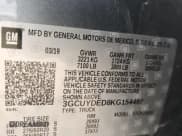 ✅ 2019 Chevrolet Silverado 1500 LT • VIN: 3GCUYDED8KG154497 • Lot: 92683975. Wystawiony na Copart z przebiegiem 92 510 mil. Bezpłatny archiwum sprzedaży aukcyjnych z USA i szczegółowy raport historii pojazdu na DreamBid. Zdjęcie 12.