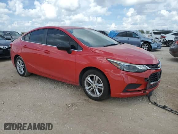 2017 Chevrolet Cruze LT with VIN 1G1BE5SM9H7100245, listed as a Copart auction lot 87415085 with Not provided miles and Salvage title. Bid and sale history available at DreamBid. Image 4.
