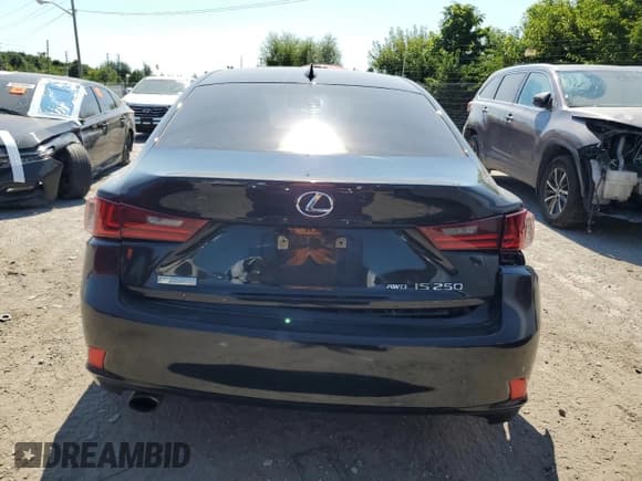 ✅ 2015 Lexus IS 250 • VIN: JTHCF1D22F5024274 • Lot: 80321395. Listed on Copart with 130,611 mi. Free auction sales archive from the USA and detailed vehicle history report at DreamBid. Image 6.