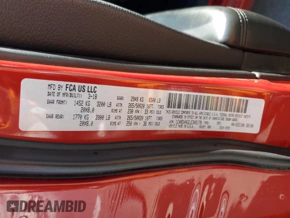 ✅ 2018 Dodge Durango SXT • VIN: 1C4RDHAG2JC345178 • Lot: 82784585. Listed on Copart with 85,621 mi. Free auction sales archive from the USA and detailed vehicle history report at DreamBid. Image 13.