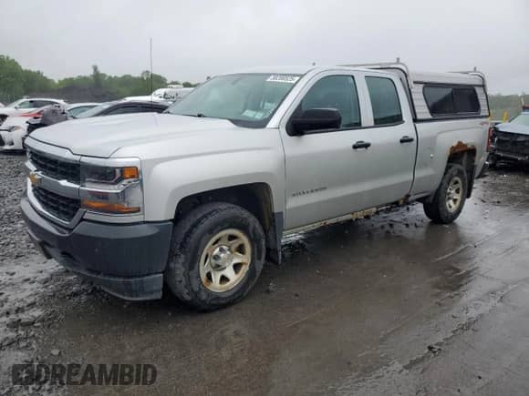2016 Chevrolet Silverado 1500 Work Truck with VIN 1GCVKNEHXGZ133415, listed as a Copart auction lot 58200525 with 124,341 mi miles and Clean title. Bid and sale history available at DreamBid. Image 1.