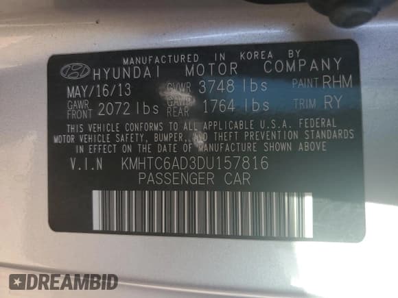 ✅ 2013 Hyundai Veloster w/Black Int • VIN: KMHTC6AD3DU157816 • Lot: 78554164. Wystawiony na Copart z przebiegiem 119 077 mil. Bezpłatny archiwum sprzedaży aukcyjnych z USA i szczegółowy raport historii pojazdu na DreamBid. Zdjęcie 15.