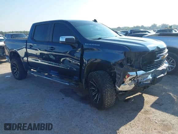 2019 Chevrolet Silverado 1500 LT with VIN 1GCPWCED4KZ407070, listed as a IAAI auction lot 43115581 with 104,487 mi miles and . Bid and sale history available at DreamBid. Image 1.