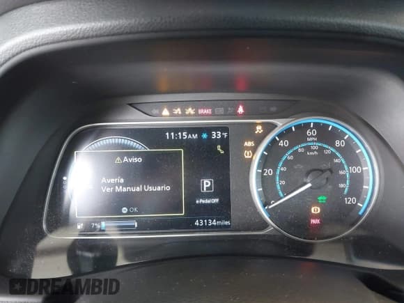 ✅ 2020 Nissan LEAF SL Plus • VIN: 1N4BZ1DP7LC304057 • Lot: 41765344. Listed on IAAI with 43,134 mi. Free auction sales archive from the USA and detailed vehicle history report at DreamBid. Image 7.