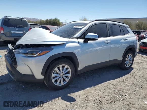 ✅ 2023 Toyota Corolla Cross LE • VIN: 7MUBAAAGXPV055740 • Lot: 50434665. Listed on Copart with 35,758 mi. Free auction sales archive from the USA and detailed vehicle history report at DreamBid. Image 1.