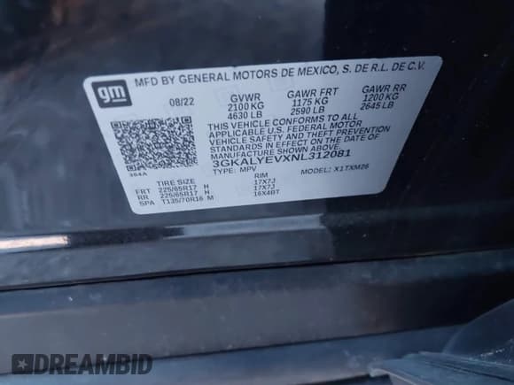 ✅ 2022 GMC Terrain AT4 • VIN: 3GKALYEVXNL312081 • Lot: 41307897. Wystawiony na IAAI z przebiegiem 45 555 mil. Bezpłatny archiwum sprzedaży aukcyjnych z USA i szczegółowy raport historii pojazdu na DreamBid. Zdjęcie 9.