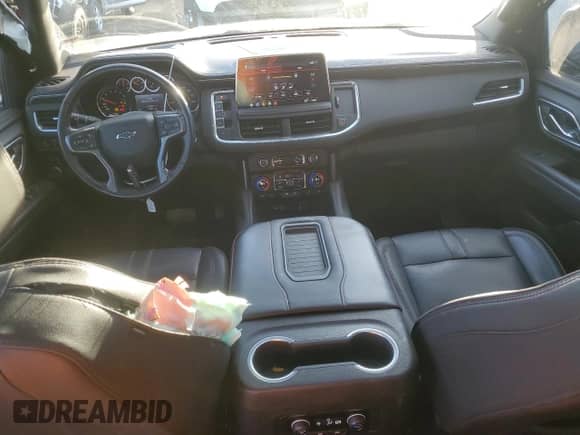 2021 Chevrolet Tahoe RST with VIN 1GNSKRKT3MR282237, listed as a Copart auction lot 81252844 with 56,208 mi miles and Salvage title. Bid and sale history available at DreamBid. Image 8.