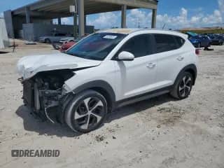 2017 Hyundai Tucson Night Edition with VIN KM8J3CA26HU297594, listed as a Copart auction lot 61288665 with 112,195 mi miles and Salvage title. Bid and sale history available at DreamBid. Image 1.