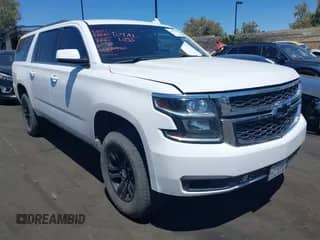 2015 Chevrolet Suburban LT with VIN 1GNSKJKC7FR641898, listed as a IAAI auction lot 42851445 with 151,755 mi miles and . Bid and sale history available at DreamBid. Image 1.