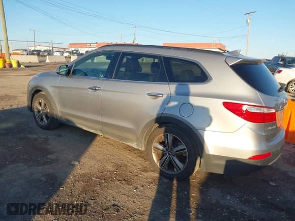 2015 Hyundai Santa Fe Limited with VIN KM8SR4HFXFU096022, listed as a IAAI auction lot 43618726 with 121,594 mi miles and . Bid and sale history available at DreamBid. Image 3.
