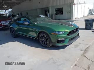 ✅ 2023 Ford Mustang Mach 1 • VIN: 1FA6P8R02P5502258 • Lot: 43594598. Listed on IAAI with 7,350 mi. Free auction sales archive from the USA and detailed vehicle history report at DreamBid. Image 1.