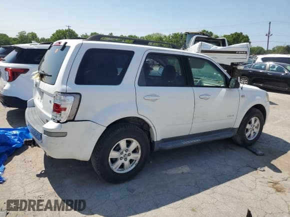 ✅ 2008 Mercury Mariner • VIN: 4M2CU81158KJ13802 • Lot: 57981485. Wystawiony na Copart z przebiegiem 109 225 mil. Bezpłatny archiwum sprzedaży aukcyjnych z USA i szczegółowy raport historii pojazdu na DreamBid. Zdjęcie 3.