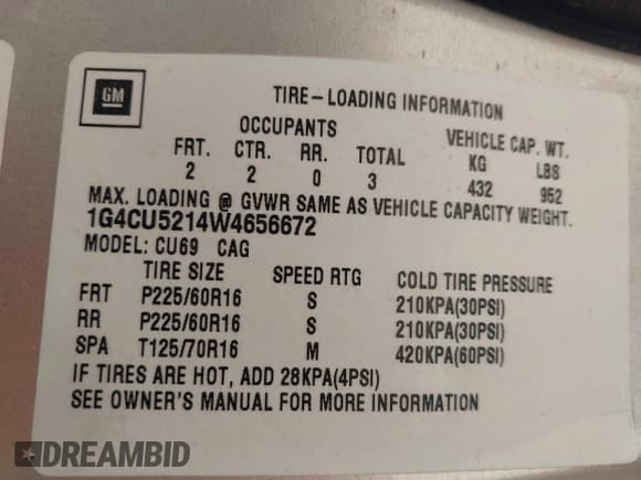 ✅ 1998 Buick Park Avenue Ultra • VIN: 1G4CU5214W4656672 • Lot: 43027096. Wystawiony na IAAI z przebiegiem 72 514 mil. Bezpłatny archiwum sprzedaży aukcyjnych z USA i szczegółowy raport historii pojazdu na DreamBid. Zdjęcie 9.