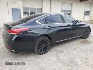 2016 Hyundai Genesis 3.8L z VIN KMHGN4JE1GU121412, wystawiony jako Copart lot #66902124 z przebiegiem 146 264 mil mil oraz Szkoda całkowita • Salvage title. Historia ofert i sprzedaży dostępna na DreamBid. Obrazek 3.