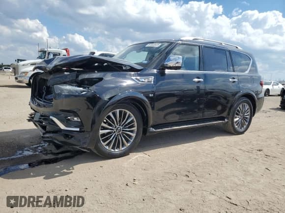 ✅ 2019 Infiniti QX80 Luxe • VIN: JN8AZ2NF6K9681576 • Лот: 87032025. Опубликован ранее на Copart с пробегом 126 181 миль. Бесплатный доступ к архиву аукционных продаж из США и подробный отчёт об истории автомобиля на DreamBid. Изображение 1.